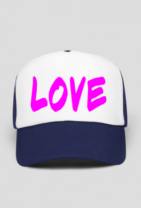 CZAPKA LOVE PINK TEXT
