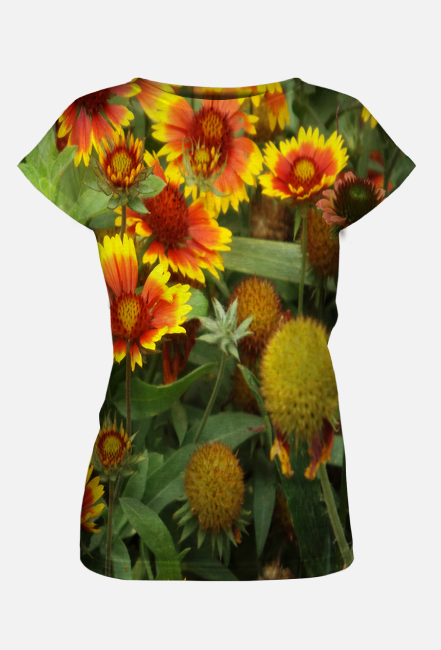 Kwiaty żółto czerowne