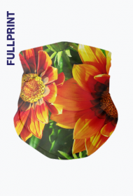 Komin z nadrukiem full print Kwiaty