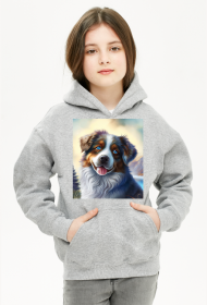 Bluza dziecieca z kapturem Owczarek australijski