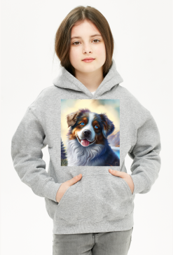 Bluza dziecieca z kapturem Owczarek australijski