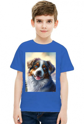 Koszulka dziecieca T-shirt z nadrukiem Owczarek australijski