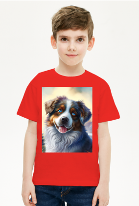 Koszulka dziecieca T-shirt z nadrukiem Owczarek australijski