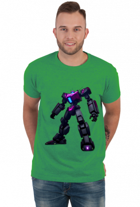 Koszulka Fioletowy MECH Robot