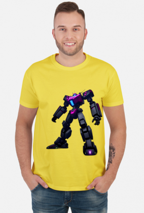 Koszulka Fioletowy MECH Robot