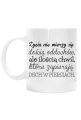 Życia nie mierzy się ilością oddechów - kubek z nadrukiem