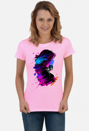 Koszulka Barwna Dziewczyna