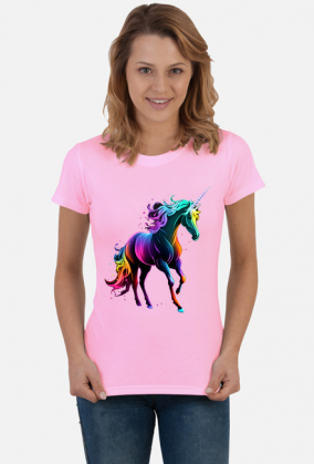 Koszulka Tęczowy Jednorożec