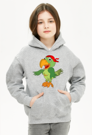 Bluza dziecieca z kapturem Papuga