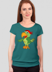 Koszulka damska bluzka Papuga