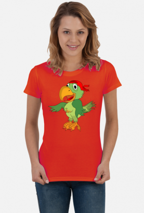 Koszulka damska T-Shirt Papuga