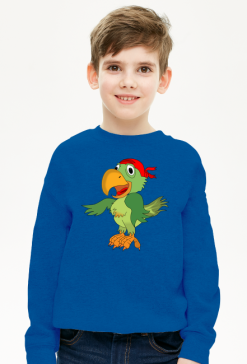 Bluza dziecieca bez kaptura Papuga