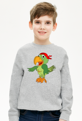 Bluza dziecieca bez kaptura Papuga