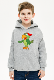 Bluza dziecieca z kapturem Papuga