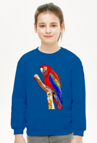Bluza dziecieca bez kaptura Papuga 2