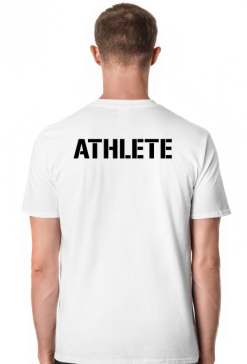 Logo Kwiaty Biała Koszulka Athlete
