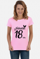 Koszulka urodzinowa prezent 18 urodziny niebańska
