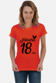Koszulka urodzinowa prezent 18 urodziny niebańska