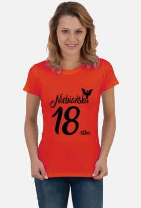 Koszulka urodzinowa prezent 18 urodziny niebańska