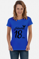 Koszulka urodzinowa prezent 18 urodziny niebańska