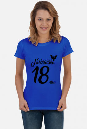 Koszulka urodzinowa prezent 18 urodziny niebańska
