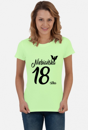 Koszulka urodzinowa prezent 18 urodziny niebańska
