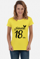 Koszulka urodzinowa prezent 18 urodziny niebańska