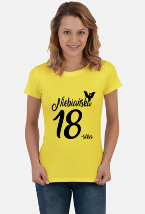 Koszulka urodzinowa prezent 18 urodziny niebańska