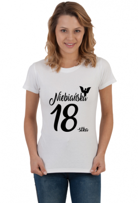 Koszulka urodzinowa prezent 18 urodziny niebańska