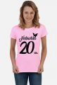 Koszulka urodzinowa prezent  20 urodziny niebańska 20 lat