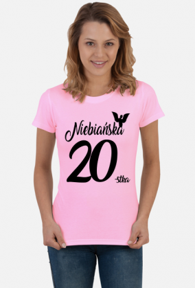 Koszulka urodzinowa prezent  20 urodziny niebańska 20 lat
