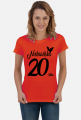 Koszulka urodzinowa prezent  20 urodziny niebańska 20 lat