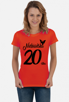 Koszulka urodzinowa prezent  20 urodziny niebańska 20 lat