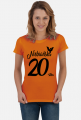 Koszulka urodzinowa prezent  20 urodziny niebańska 20 lat