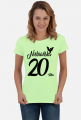 Koszulka urodzinowa prezent  20 urodziny niebańska 20 lat