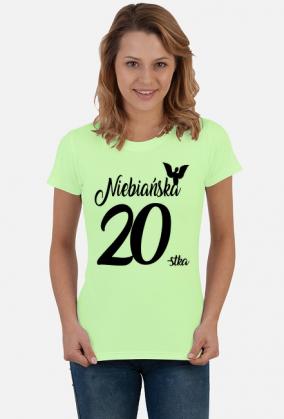 Koszulka urodzinowa prezent  20 urodziny niebańska 20 lat