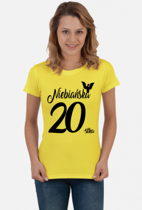 Koszulka urodzinowa prezent  20 urodziny niebańska 20 lat