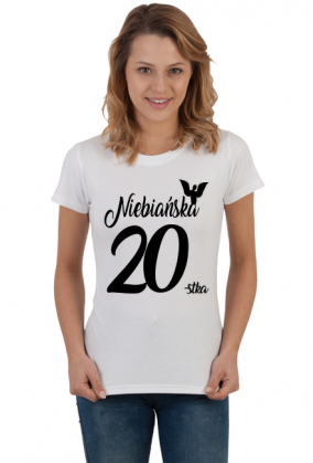 Koszulka urodzinowa prezent  20 urodziny niebańska 20 lat