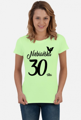 Koszulka urodzinowa 30 urodziny 30 lat Niebiańska 30 stka
