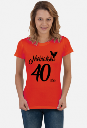 Koszulka urodzinowa prezent 40 urodziny 40 lat Niebiańska 40 stka