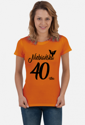 Koszulka urodzinowa prezent 40 urodziny 40 lat Niebiańska 40 stka