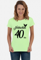 Koszulka urodzinowa prezent 40 urodziny 40 lat Niebiańska 40 stka