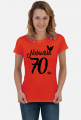 Koszulka urodzinowa prezent 70 urodziny 70 lat Niebiańska 70 stka