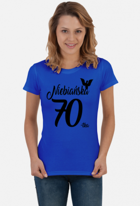 Koszulka urodzinowa prezent 70 urodziny 70 lat Niebiańska 70 stka