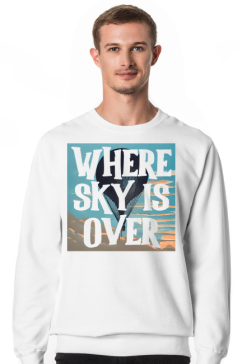 Where sky is over