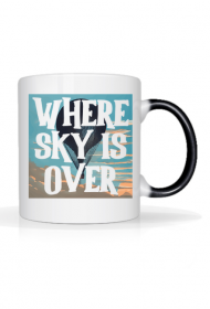 Where sky is over