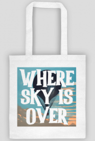 Where sky is over