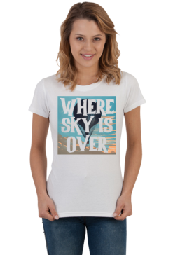 Where sky is over