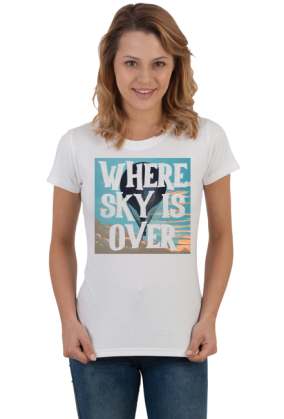 Where sky is over
