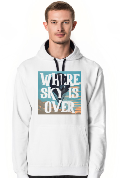 Where sky is over